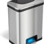 Cubo basura acero inox 13gal sensor pasos filtro olor