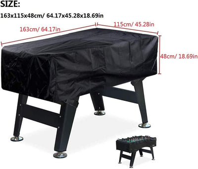 Funda mesa futbolín exterior impermeable negro