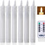 Velas LED cónicas control remoto 7pulg temporizador 6uds