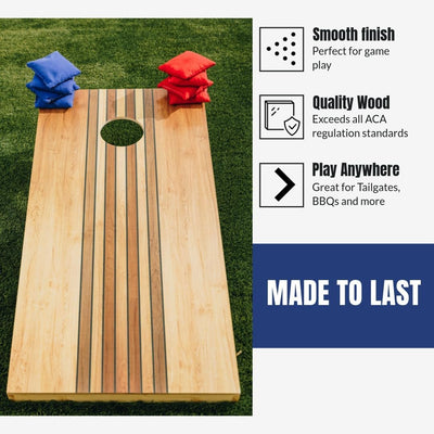 Tablas Cornhole 2x4pies portátiles con diseños brillantes