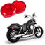 Cubierta lente luces Harley Dyna Fatboy 2 Pzas color rojo