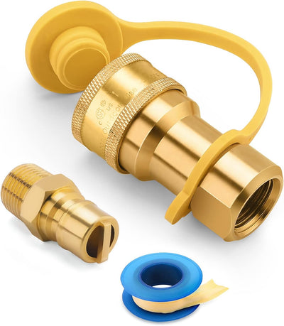 Accesorios gas QDD LP 1/2pulg enchufe macho latón macizo