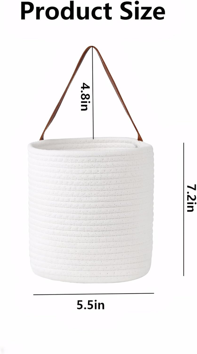 2 Cestas colgantes cuerda para gafas sol almacenamiento