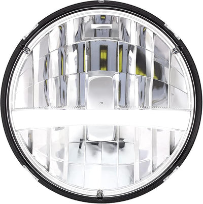Faro delantero LED 7" señal giro barra luz blanca DOT/SAE