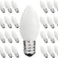 25 Bombillas LED C7 E12 Blancas Calientes para Candelabro