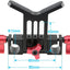 Soporte lente riel abrazadera varilla DSLR rig rojo