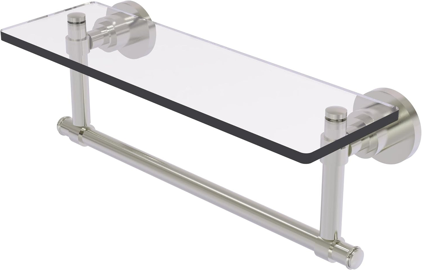 Estante vidrio toallero 16x5pulg