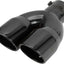 Punta escape dual 60mm acero inox tono titanio coche