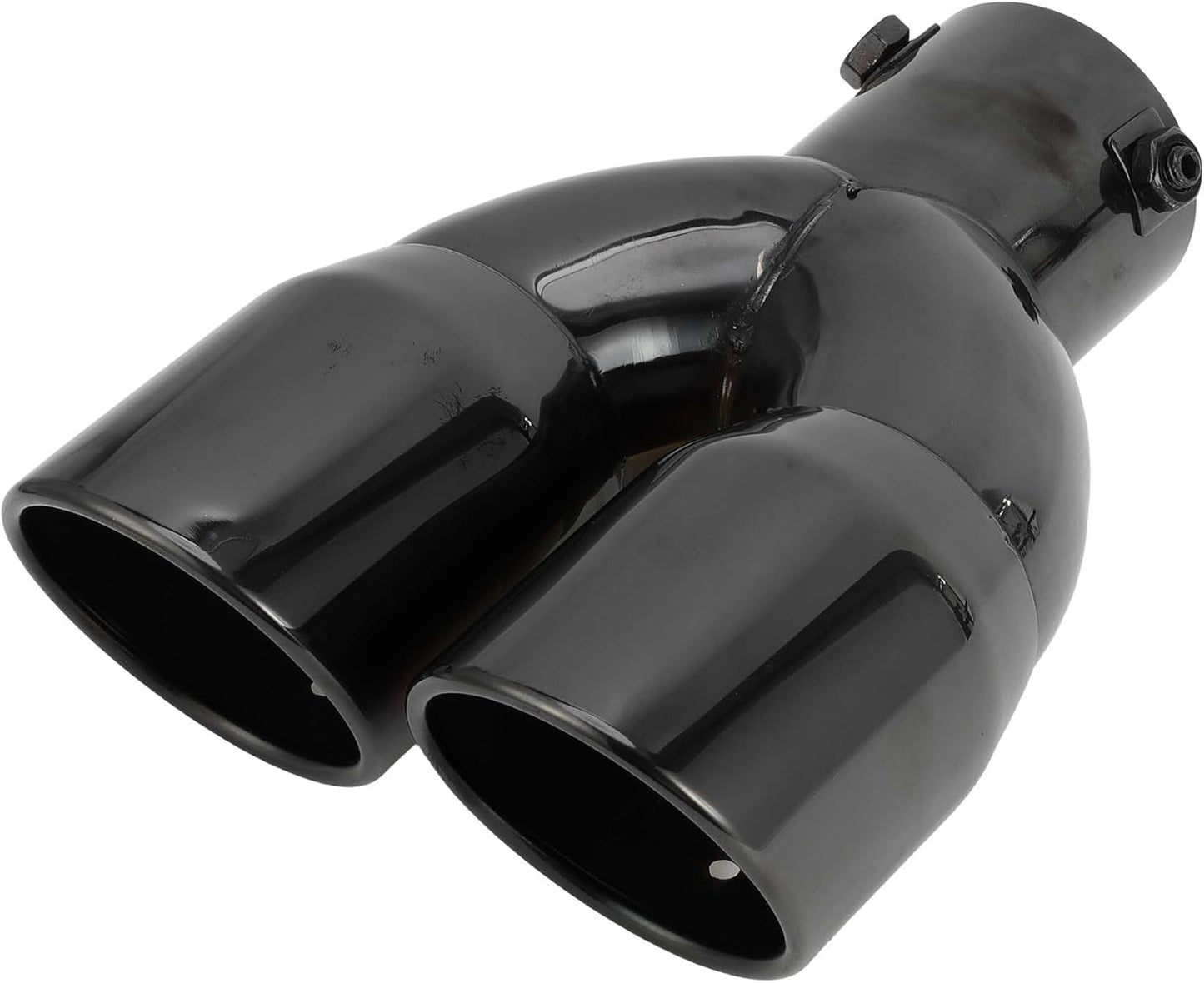 Punta escape dual 60mm acero inox tono titanio coche