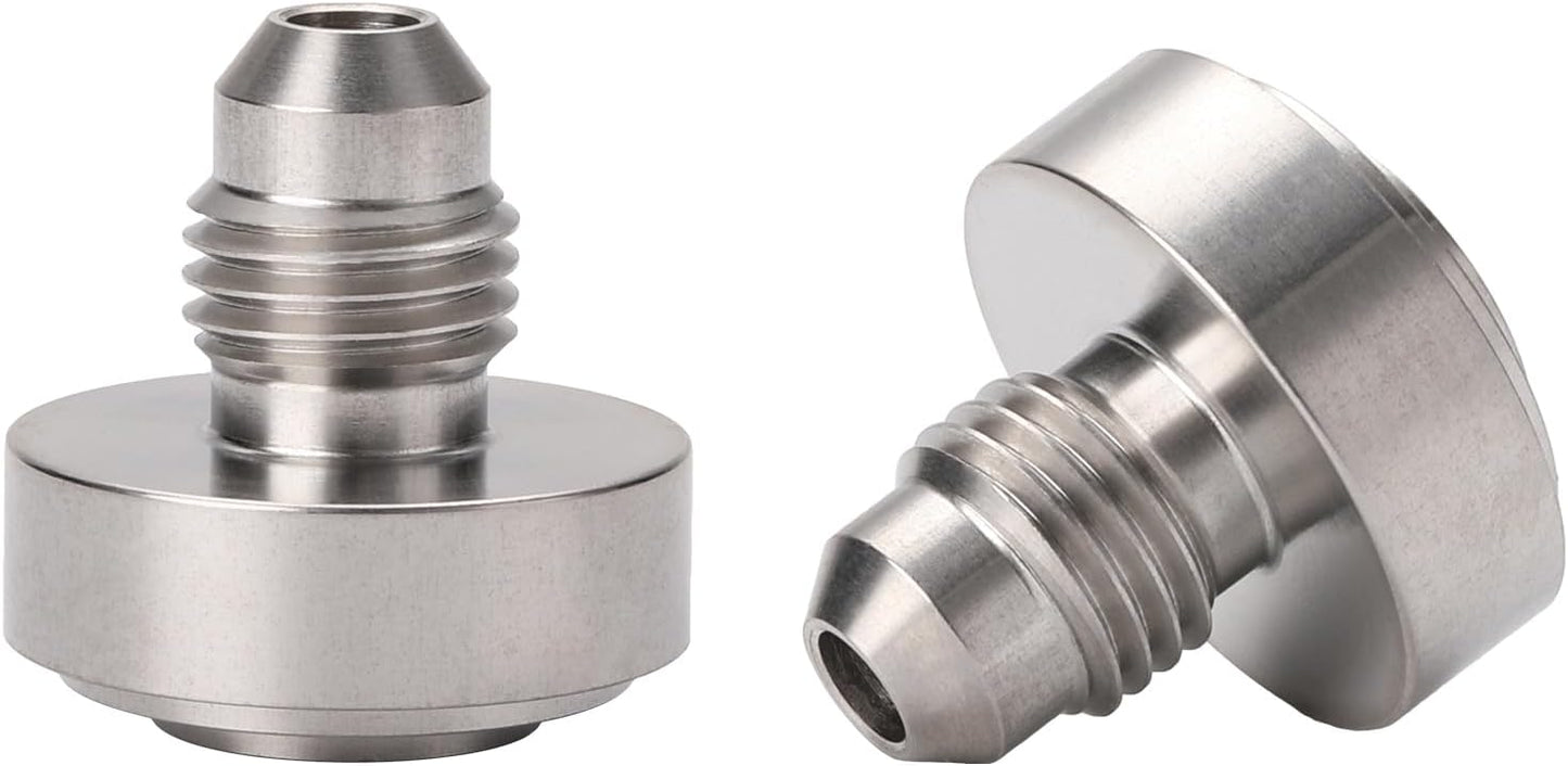 Adaptador soldadura acero inox 4AN Bung 2 Pzas