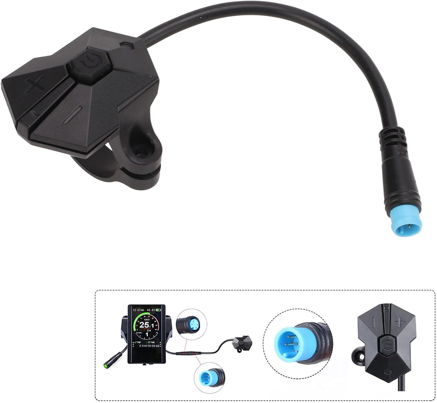Interruptor botón encendido/apagado 4 pines para motor P850C