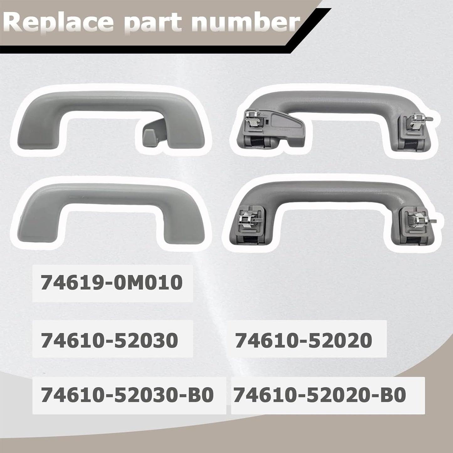 4 Pzas Tiradores Techo Interior Toyota Corolla 4Runner 05-21