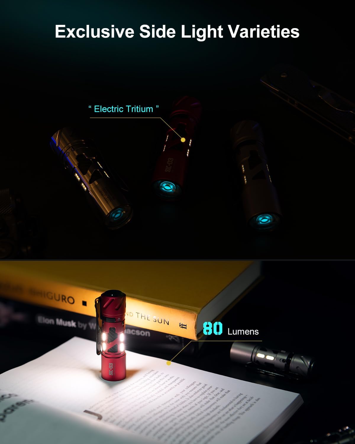 Linterna LED recargable USB-C 1000 lúmenes con clip