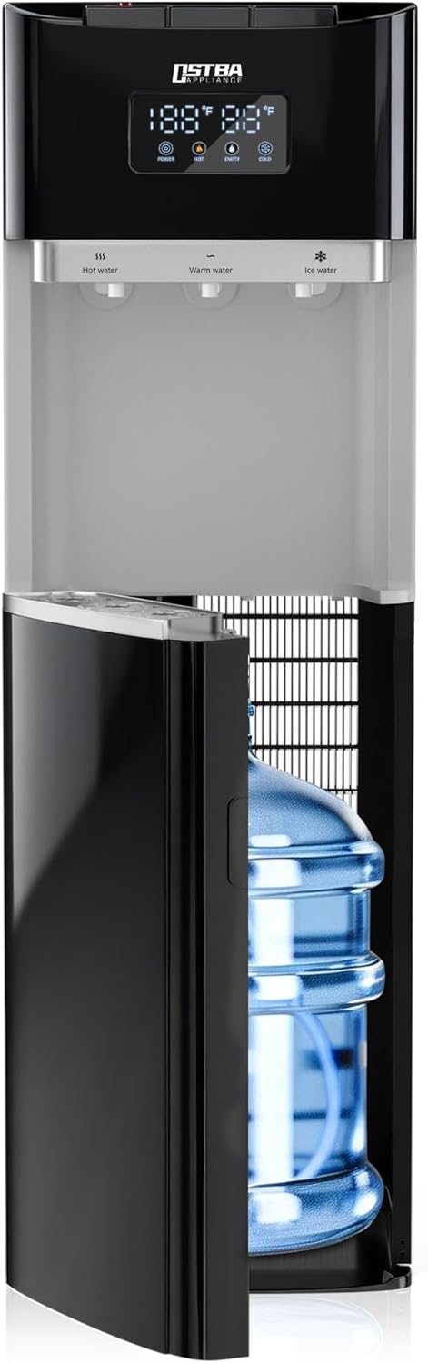 Dispensador agua fría caliente con pantalla LED acero inox