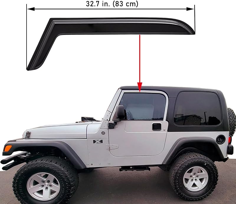 Visera UV Jeep Wrangler TJ 97-06 2 puertas