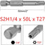 10 Pzas Destornillador T27 Torx Magnético 1.969pulg