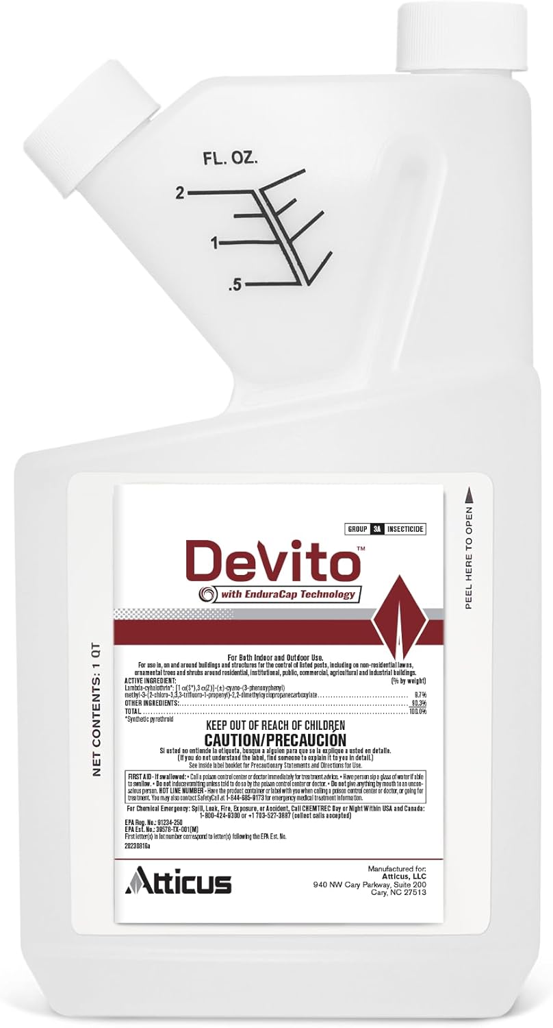 Insecticida Lambda-cihalotrina 9.7% 32oz interiores exteriores