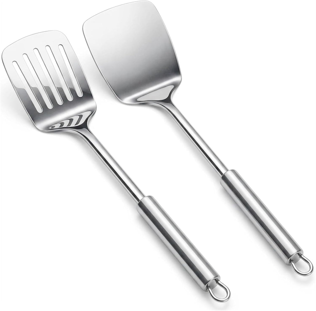 Set espátulas acero inox 13.5pulg resistentes al calor