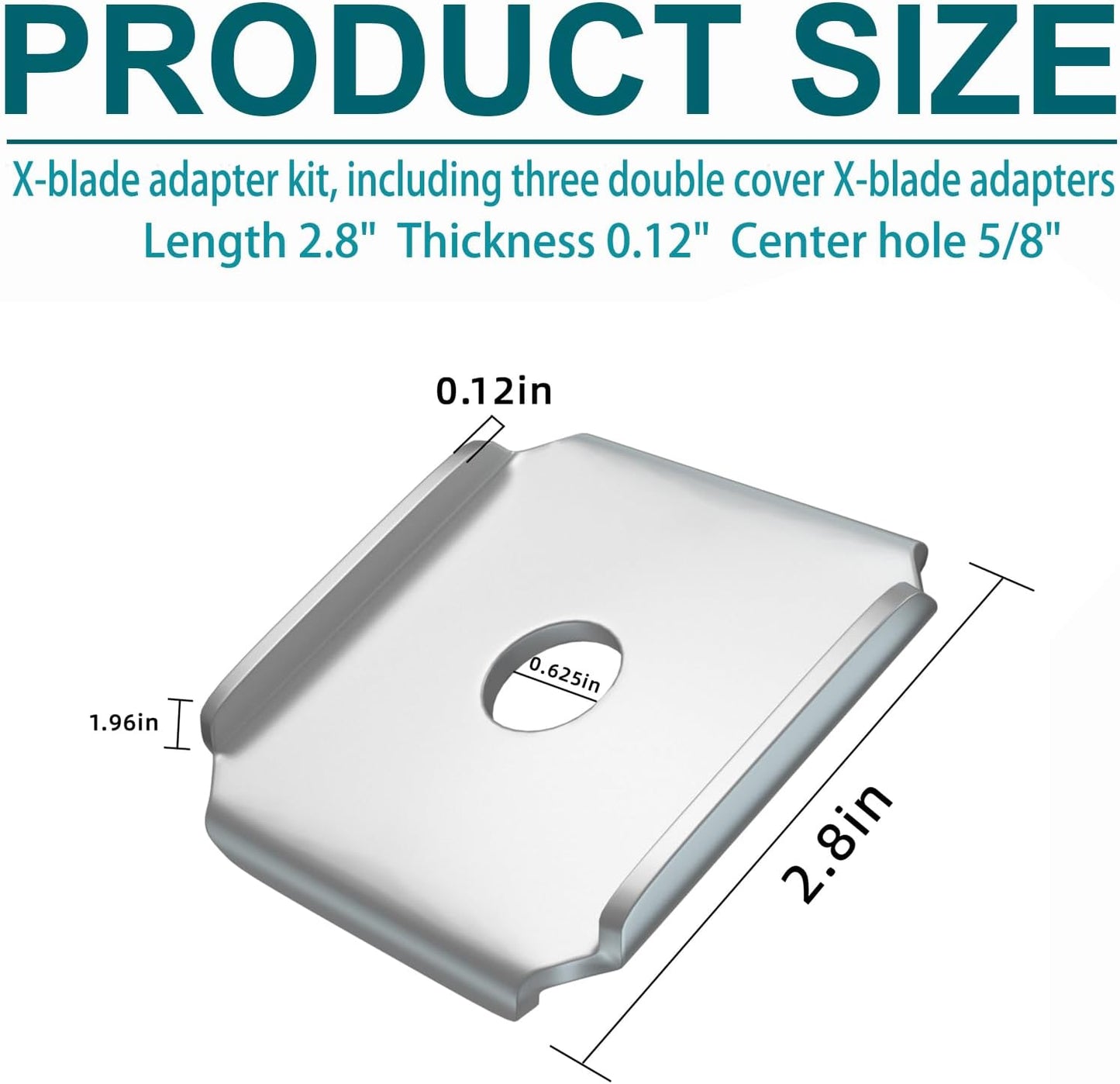Kit adaptador X-Blade para cuchillas XB2 XB3 5/8"