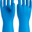 4 Pzas Guantes Limpieza Reutilizables Algodón Azul Talla S