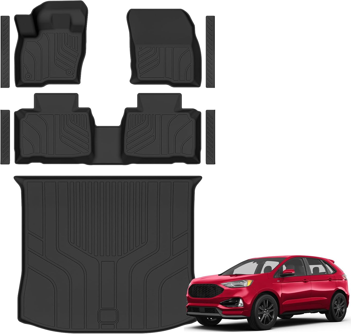 Alfombrillas piso TPE Ford Edge set completo