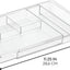 Organiz. gaveta tocador plástico transparente pack 1