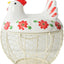 Cesta almacenamiento huevos cerámica pollo 20