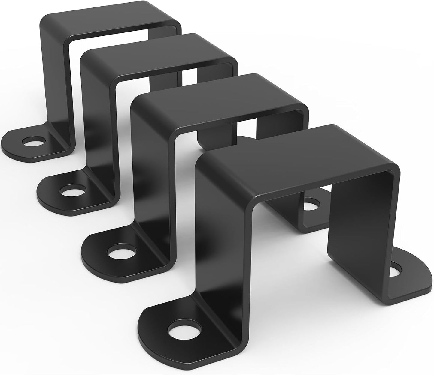 Abrazadera tubo cuadrado acero soporte poste valla 1x1pulg