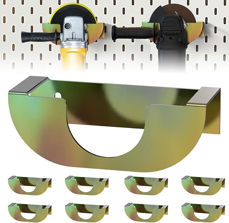 Soporte pared amoladora 8 pzas resistente herramientas