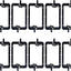 Soporte montaje bajo voltaje 1 banda 10 pzas para cables