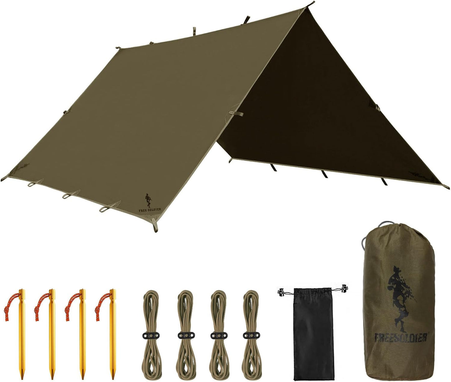 Lona impermeable portátil para camping y viajes toldo