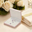 Set joyas piel sintética forro terciopelo rosa