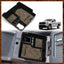 Organiz. consola central Frontier cuero gris