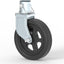 Rueda giratoria remolque 8" 907kg plateado