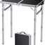 Mesa plegable aluminio 22.8x15.7pulg color plateado