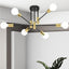 Lámpara techo moderna Sputnik 6 luces metal dormitorio