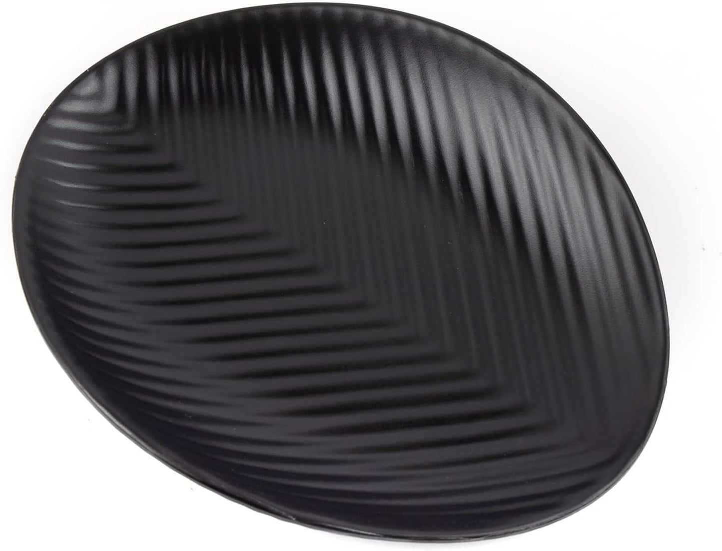 Bandeja melamina A5 organiz. joyas anillos rayas negras