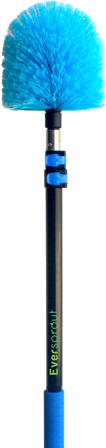 Plumero telaraña 5-12ft poste aluminio 20ft cerdas suaves