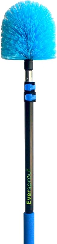 Plumero telaraña 5-12ft poste aluminio 3 etapas cerdas suaves