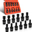 Set llaves junta 6 puntos acero Cr-Mo estuche resistente