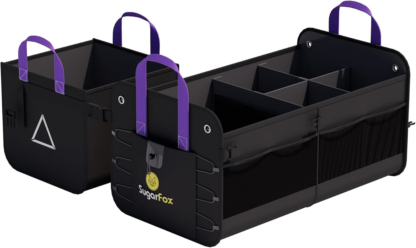 Organiz. maletero SUV 84l modular plegable negro