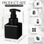 Dispensador jabón espumoso 12uds plástico recargable negro