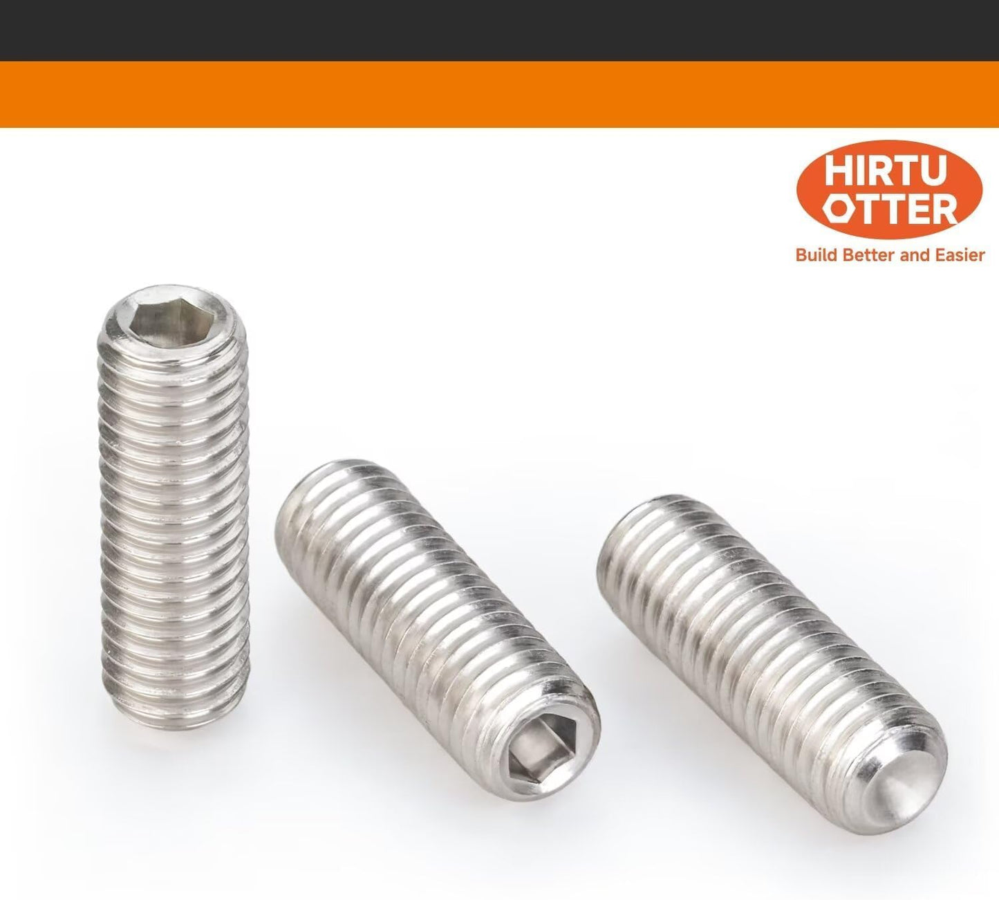 Tornillos acero inox 304 8mm x 8mm 30 pzas