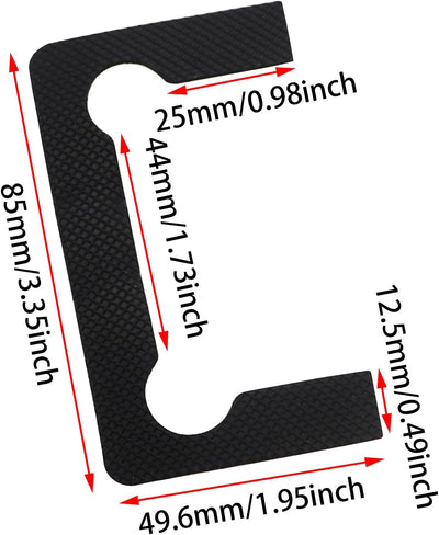 Set 10 Pzas Arandela Antideslizante para Puerta de Ducha 44mm