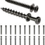 Tornillos garra oso doble cabeza ganchos 4en1 anillos D alambre orificios cerradura negro