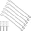 6 Soportes Estante Alambre 12pulg Anclajes Blanco