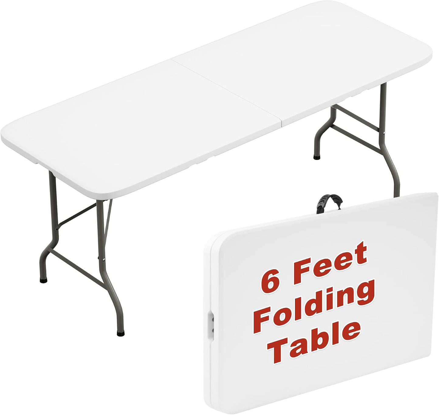 Mesa plegable 6ft resistente para camping picnic fiesta