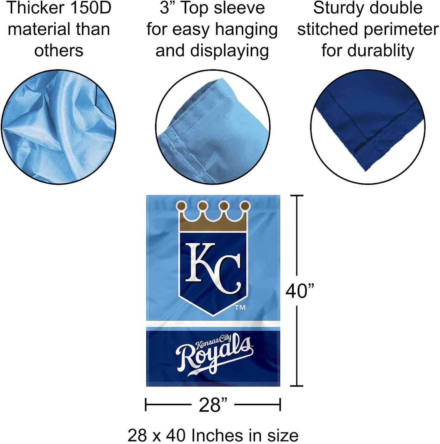 Bandera casa dos caras KC Royals