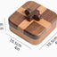 Caja madera organiz. joyas anillos collares