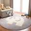 Alfombra redonda niños 5ft3pulg gris marfil